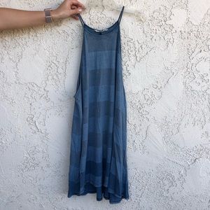 Billabong dress large blue striped